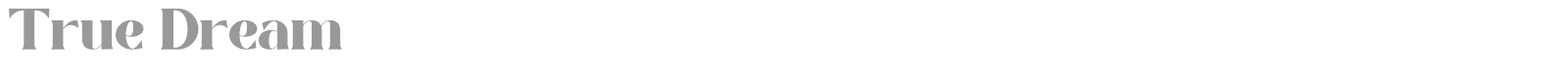 True Dream font preview